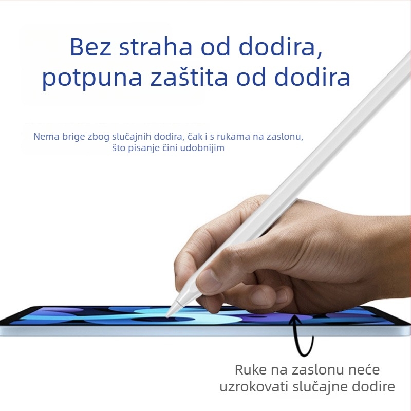 Kapacitivna olovka za iPad — olovka za crtanje s zaštitom od slučajnog dodira