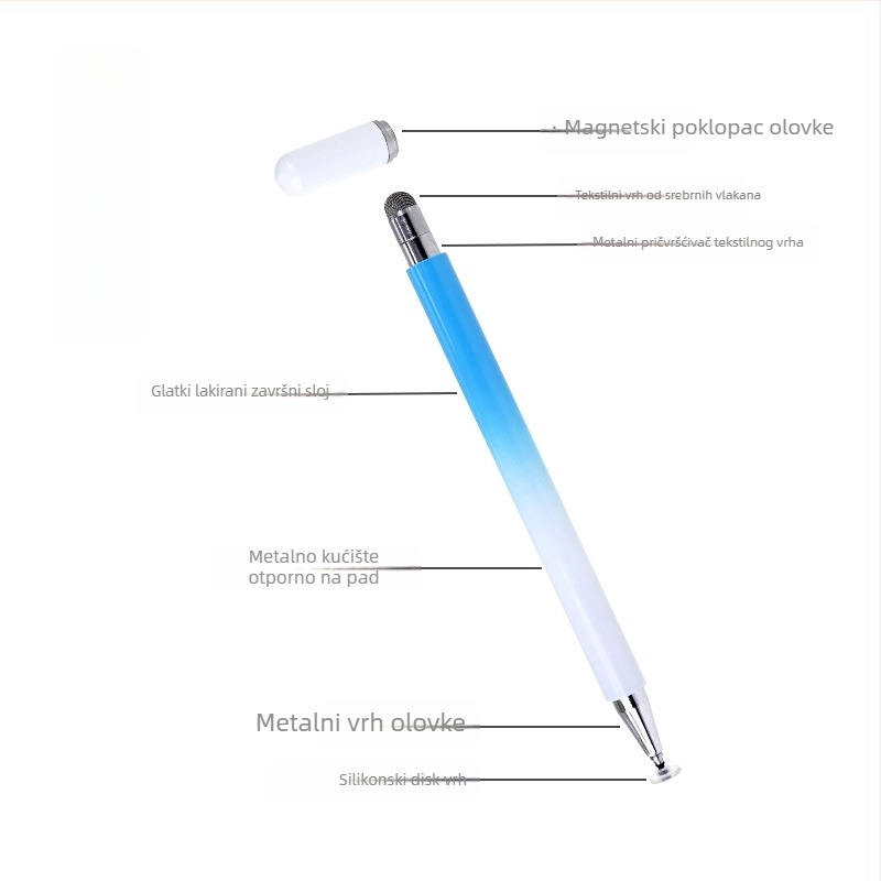 meepss 2-u-1 klips stylus za zaslon na dodir Huawei i Apple tablete i telefone