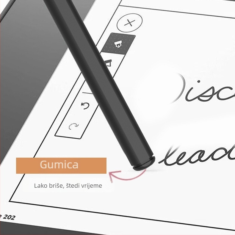 Stylus za ReMarkable E Ink zaslon, 4096 razina tlaka, magnetska gumica za brisanje i vanjski vrh