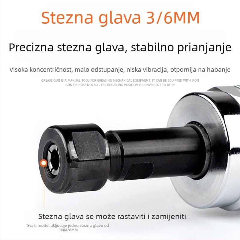 ULEMA Pneumatska brusilica s držačem 3–6 mm za popravak i poliranje guma automobila