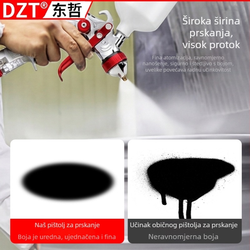 Pneumatska sprej pištolj visoke atomizacije, mlaznica 1,0 mm, za automobile, namještaj, kožne proizvode i popravak modela