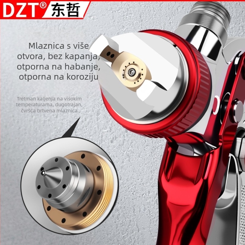 Pneumatska sprej pištolj visoke atomizacije, mlaznica 1,0 mm, za automobile, namještaj, kožne proizvode i popravak modela
