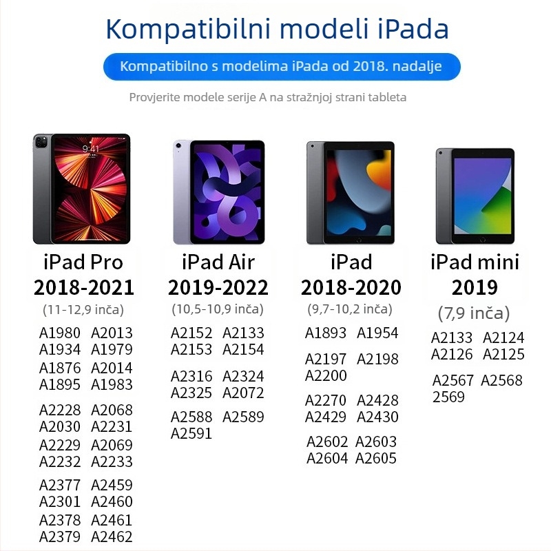 Magnetski kapacitivni stilus za iPad, prilagođen Apple Pencil