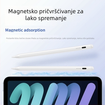 Specijalizirani kapacitativni stilus za iPad s magnetskim držačem, kompatibilan s Apple Pencil