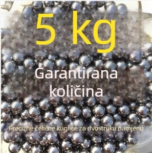 Čelične kuglice za prak, promjer 6–9 mm, 5 kg