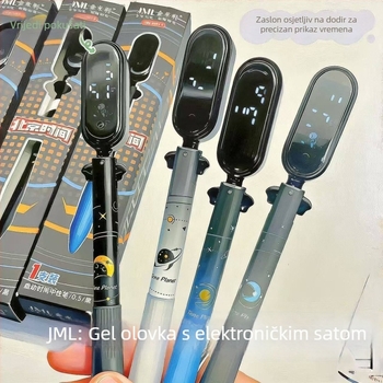 Zlatna Milly Time Dial olovka – kreativna dodirna olovka za učenike, CS vrh, 0,5 mm, crna