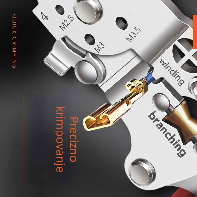 Zhongli Hardware 9-inčne višenamjerne industrijske kliješta za skidanje izolacije žica, nehrđajući čelik