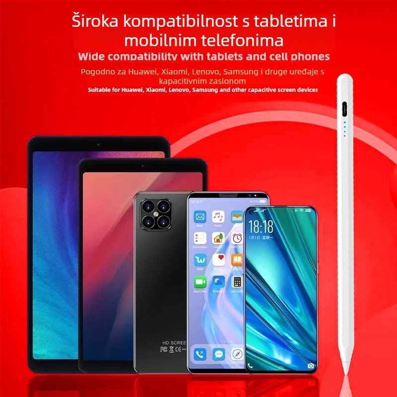 iPad stylus kompatibilan s Huawei kapacitivnom olovkom, Apple Pencil i univerzalnim kapacitivnim olovkom