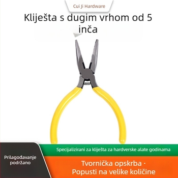 Klešta s oštrim vrhom, 5 inča, s oprugom – za izradu nakita, DIY alati