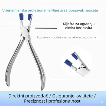 Alat za popravak i podešavanje naočala, kliješta za ugradnju bez okvira, višenamjenski kliješta, kliješta za demontažu