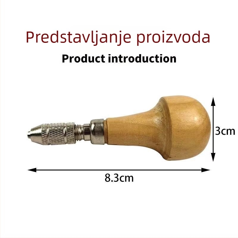 Drveni DIY nož za drvorezbu gljiva s dvostrukom ručkom, drveni držač za pilnik, držač za brušenje bušilice, zlatarski alati