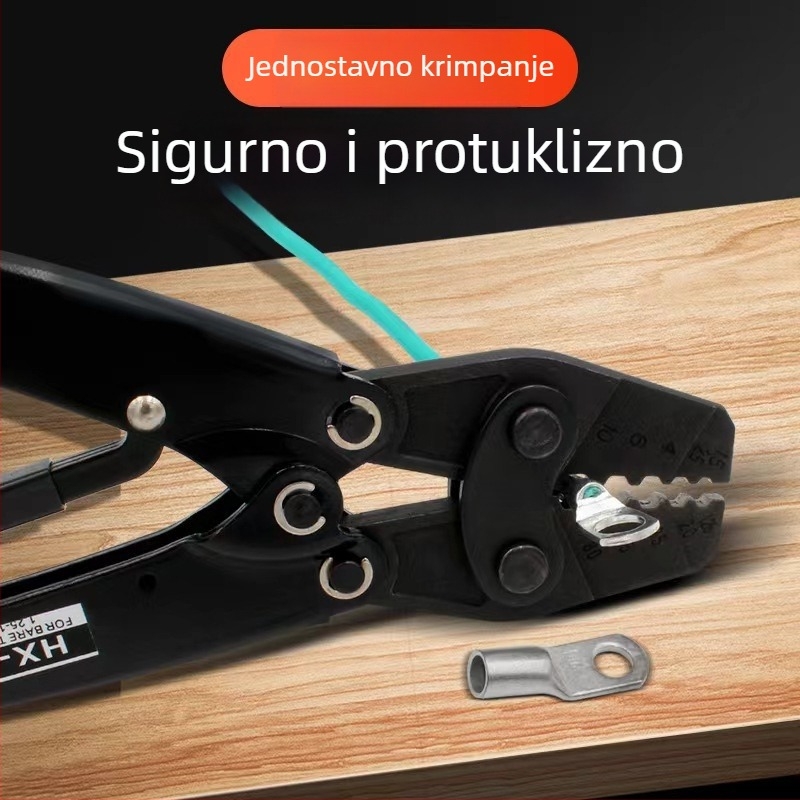 Kimuzi klešta za krimpanje terminala i žice, s mehanizmom s ratchetom, alat za električare