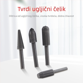 Set rotirajućih pilnika za drvo (5 kom.) – za drvo i mekani metal, uklanjanje hrđe, poliranje, uklanjanje oštrih ivica i proširenje rupa