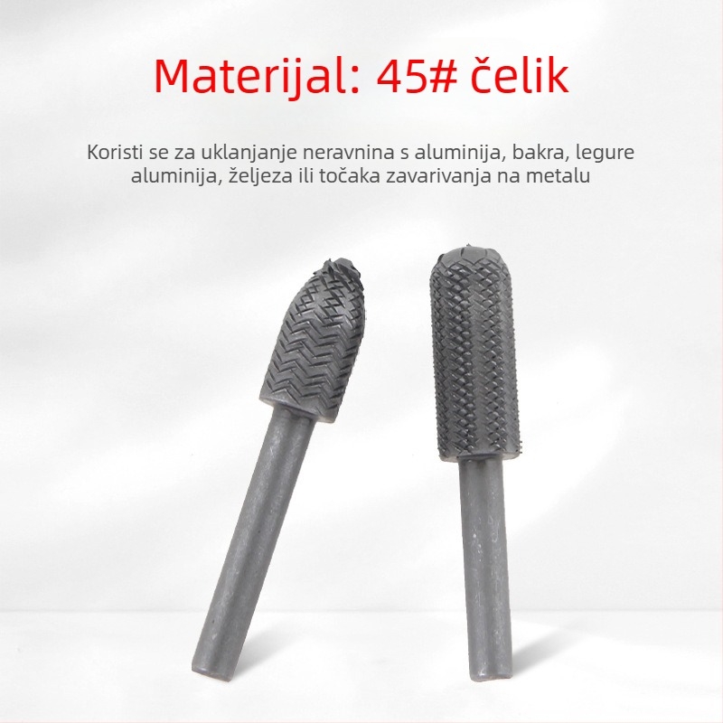 Set rotirajućih pilnika za drvo (5 kom.) – za drvo i mekani metal, uklanjanje hrđe, poliranje, uklanjanje oštrih ivica i proširenje rupa