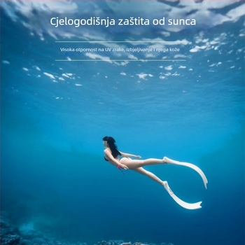 Ženski UV zaštitni set za ronjenje: wetsuit, UPF bikini donji dio, UV zaštitne čarape, protuklizne ronilačke čarape za surfanje