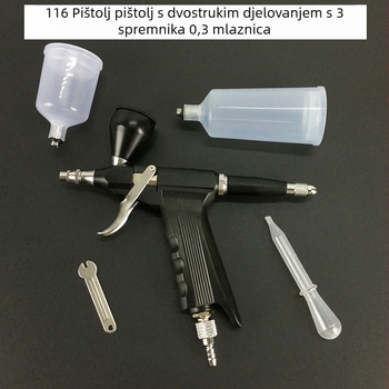 Pistolj za sprej u stilu 116 za umjetnost i hobije, set s zrāčnom pumpom