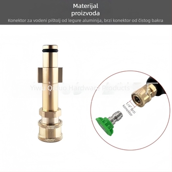 Univerzalni adapter 1/4 Quick-Connect za uređaje za pranje automobila Greenfield/Yili 5. serije