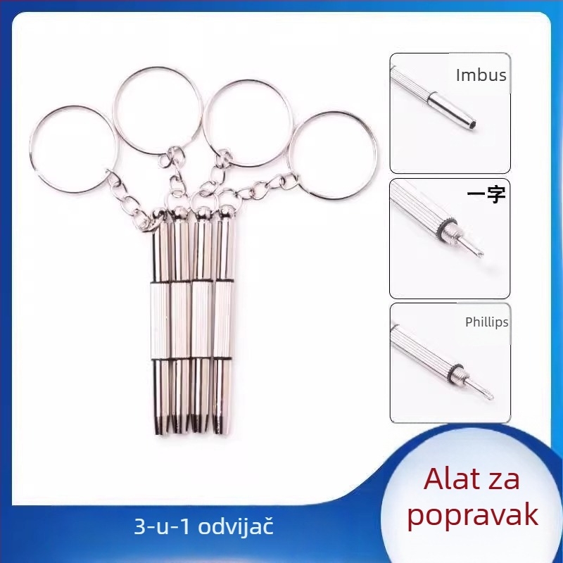 Mala odvijač za popravak nosnih jastučića naočala i univerzalni alat za podešavanje satova