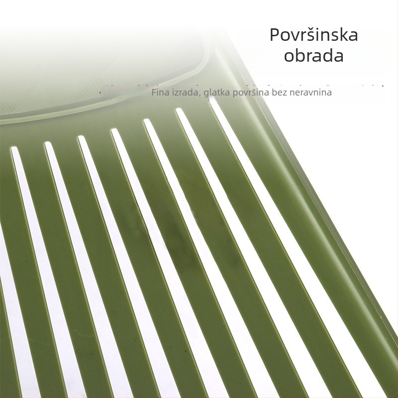 Plastične grablje s temperiranim gumama zubima, za vrt, lišće i sušenje zrna