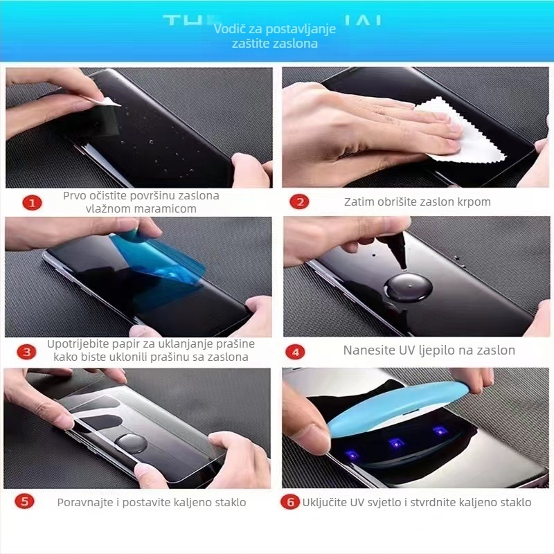 Kaljeno staklo za zaštitu zaslona za Honor MagicV5 i MagicV3, HD UV premaz, puna zaštita zaslona, anti-prstni otisci, zaštita od prašine, otpornost na pad