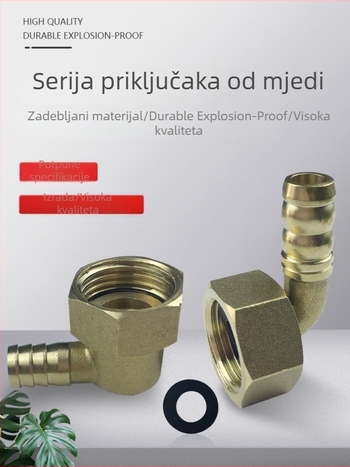 Univerzalni spoj za plinski štednjak s unutarnjim navojem 1/2" okretni kolenasti spoj