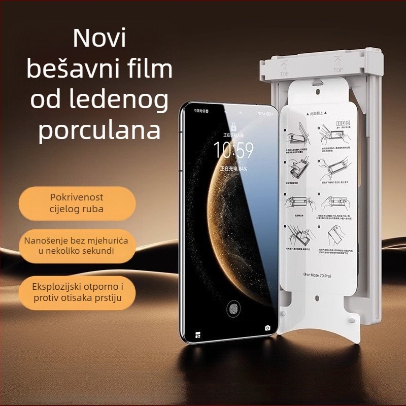 Keramički zaštitni film za zaslon Huawei Mate60 Pro, HD 4Pro, cijeli zaslon, otporno na pad i prašinu, Pura70