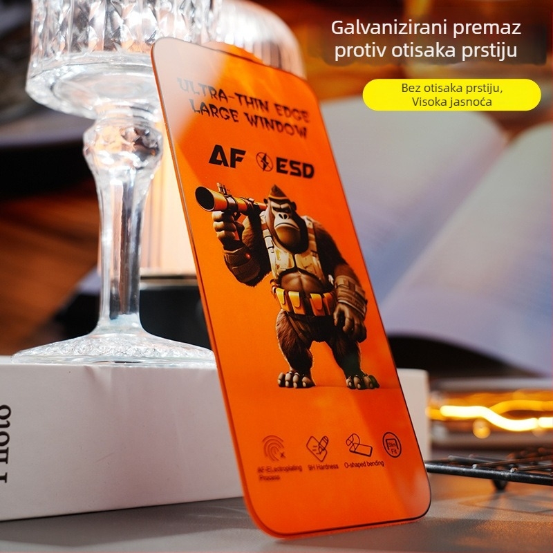 Zaštitnik zaslona za iPhone 17 Pro Max s zaštitom privatnosti – potpuno prekrivanje, uski rub, kaljeno staklo, HD jasnoća, anti otisci, prašina, otpornost na pad