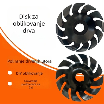 Drveni alat za kutnu brusilicu – oblikovanje noža za rezbarenje čajnog pladnja