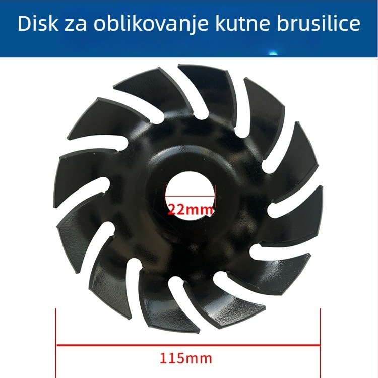 Drveni alat za kutnu brusilicu – oblikovanje noža za rezbarenje čajnog pladnja