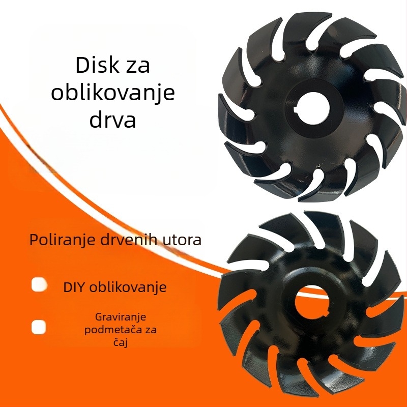 Drveni alat za kutnu brusilicu – oblikovanje noža za rezbarenje čajnog pladnja