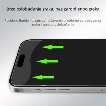 Zaštitno staklo zaslona za iPhone 17E, matirano kaljeno staklo, HD jasnoća, ravna rub, sitotisak