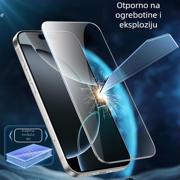 Zaštitno staklo zaslona za iPhone 17E, matirano kaljeno staklo, HD jasnoća, ravna rub, sitotisak