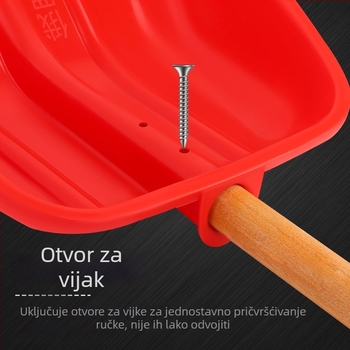 Poljoprivredna plastična lopata, kaljeni plast, alat za poljoprivredu, lopata za uklanjanje snijega, debela i otporna na habanje, velika za rižu i kukuricu