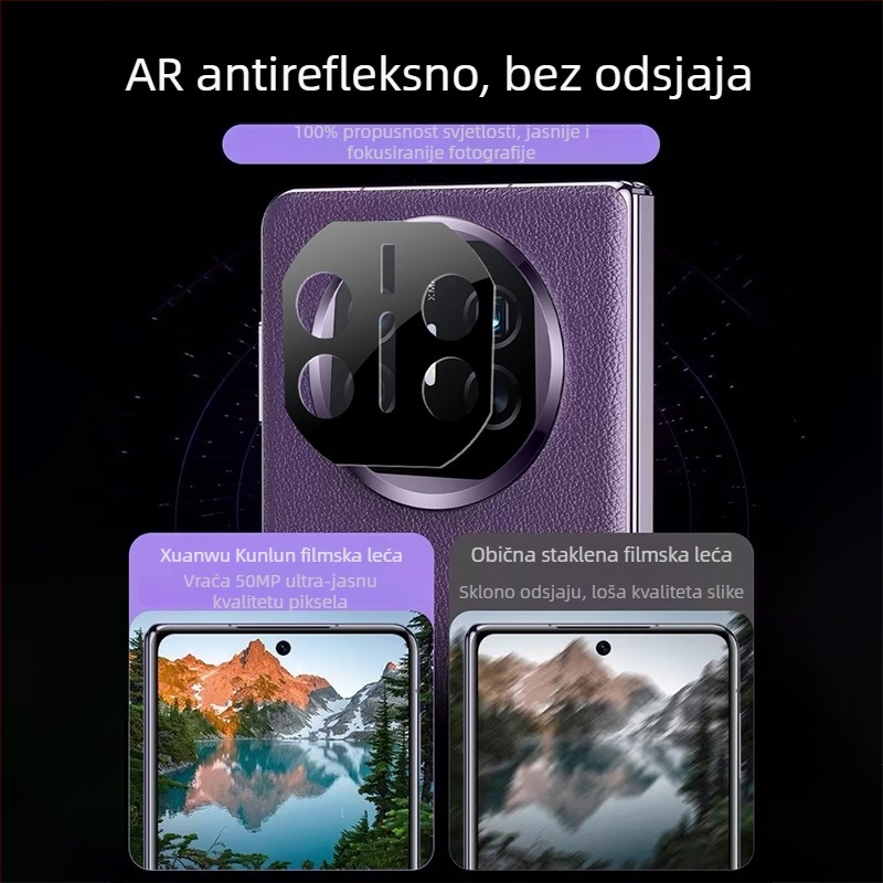 Huawei Mate X5/X6 zaštitni film za objektiv kamere – kaljeno staklo, potpuno pokrivanje stražnje kamere, HD