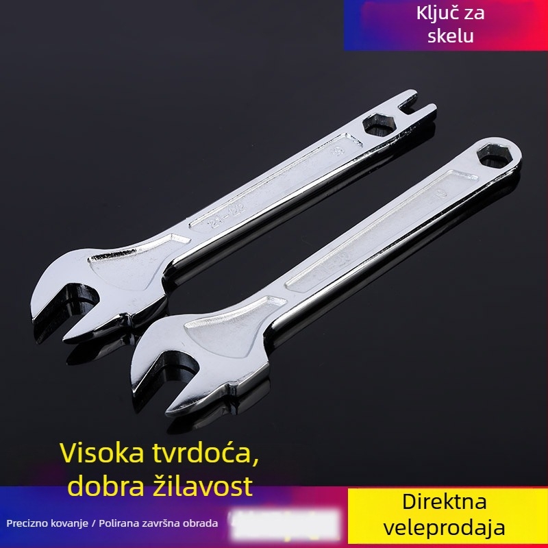 Krom-vanadijev čelični ključ za skelu, stolarski udarni ključ, višenamjenski alat