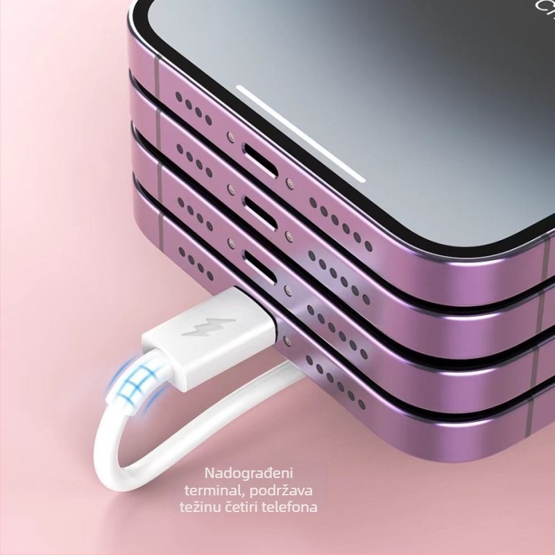 Abhis Core Smart Series Lightning PD kabel, 1 m, kompatibilan s iPhone 8–14, PD brzo punjenje 20W