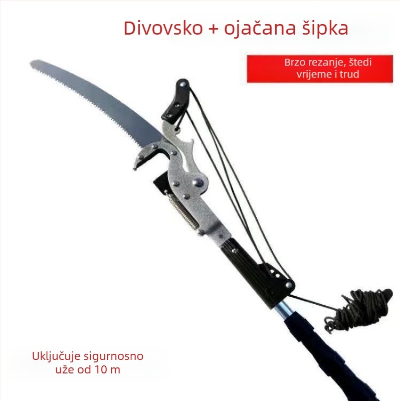 Teleskopske škare za visoke grane, rezanje debelih grana, vrtno podrezivanje