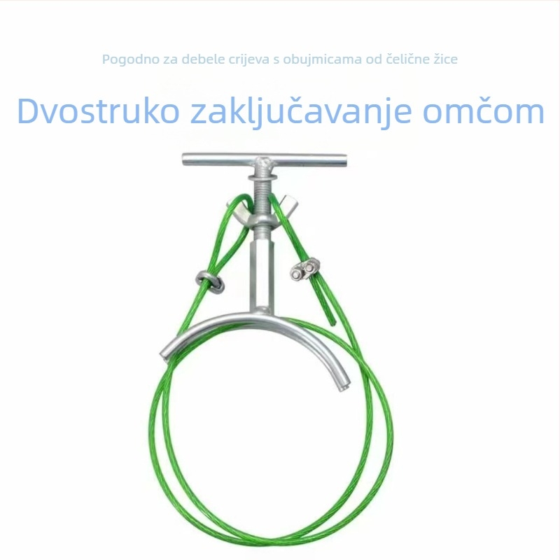 Poljoprivredna nova verzija kapljičnog navodnjavanja: traka za kapljično navodnjavanje, ulaz/izlaz vode, čelične sajle stezaljke, stezaljke za cijevi