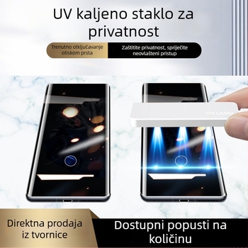 Privatnost zaslona za Huawei P60 Pro i P60 Art – kaljeno staklo, potpuno ljepilo, UV očvršivanje