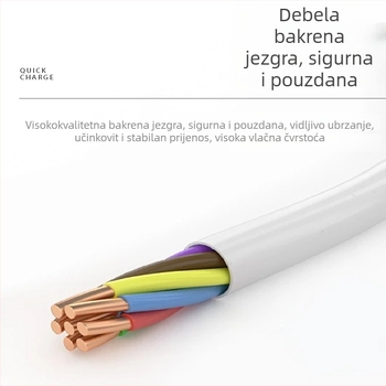Univerzalni magnetski podatkovni kabel s 4 pinova za pametni dječji narukvica/sat, duljina 60 cm, kompatibilan s uređajima za njegu ljepote