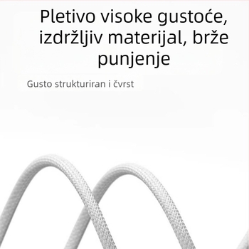 USB-C PD kabel za iPhone 15–17, brzo punjenje i prijenos podataka, duljina 1–2 m
