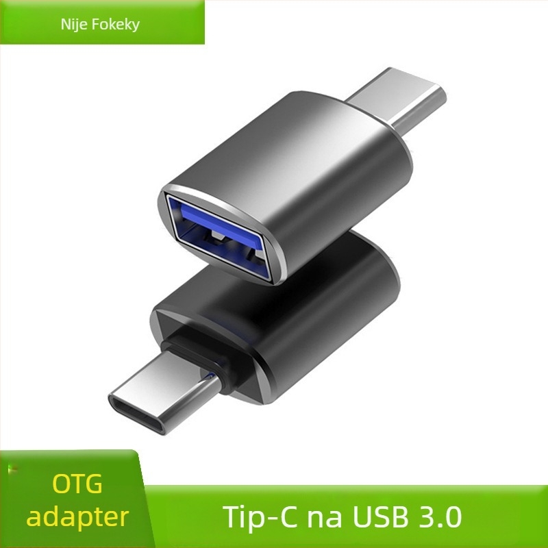OTG adapter Type-C na USB 3.0 za Android telefone i prijenosna računala, omogućuje povezivanje USB flash pogona i miša