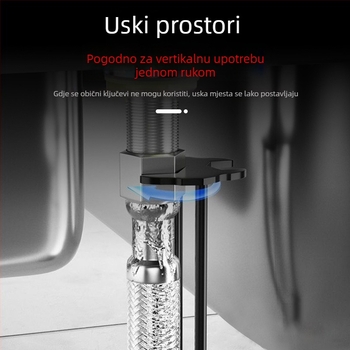 Višestruki ključ za sudoper, slavine, crijeva i spojnice – alat za popravak i montažu u kupaonici