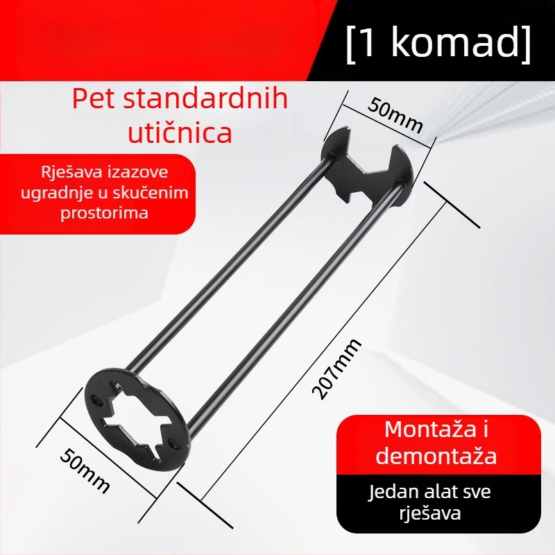 Višestruki ključ za sudoper, slavine, crijeva i spojnice – alat za popravak i montažu u kupaonici