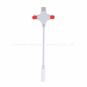 Tri u jedan audio konverter: Lightning/Type-C na 3,5 mm adapter za slušalice