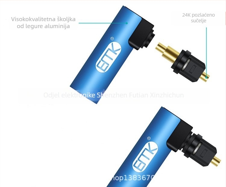 SPDIF optički digitalni izlaz adapter i konektor optičkog kabela