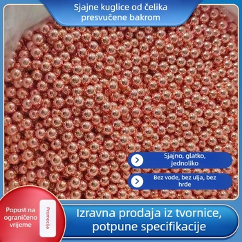 Čelične kuglice s bakrenom prevlakom za katapult, veličine 7–10 mm (7, 7,5, 8, 8,5, 9, 9,5 i 10 mm)