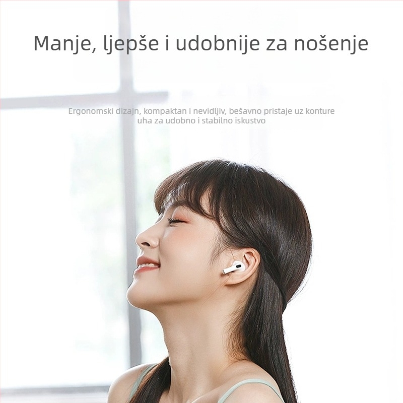 Bežične Bluetooth slušalice s pravim bežičnim zvukom za muškarce i žene, niska latencija za esportove, Bluetooth 5.0, polu-in-ear dizajn, stereo, kompatibilne s Apple, Vivo, Xiaomi, Oppo