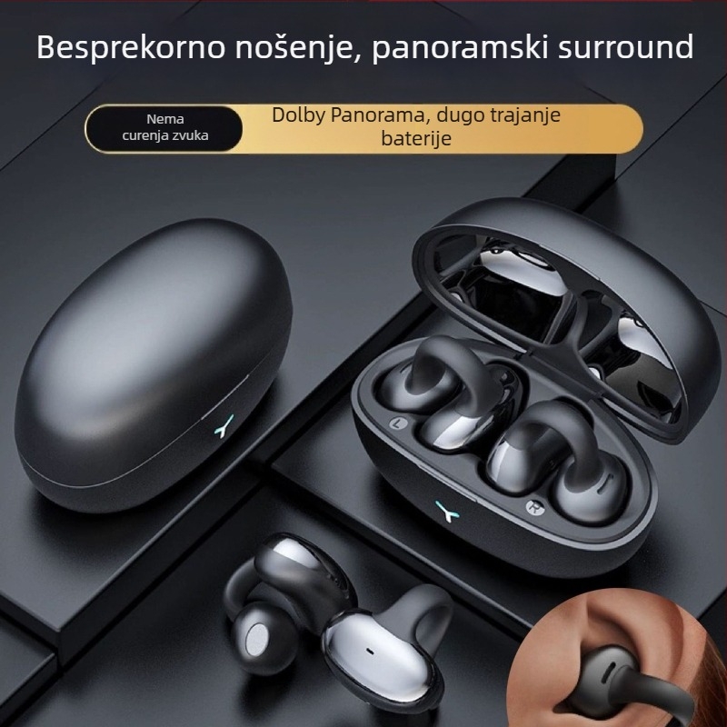 Nova Bluetooth slušalica s klipom za uho, bežična, aktivna redukcija šuma