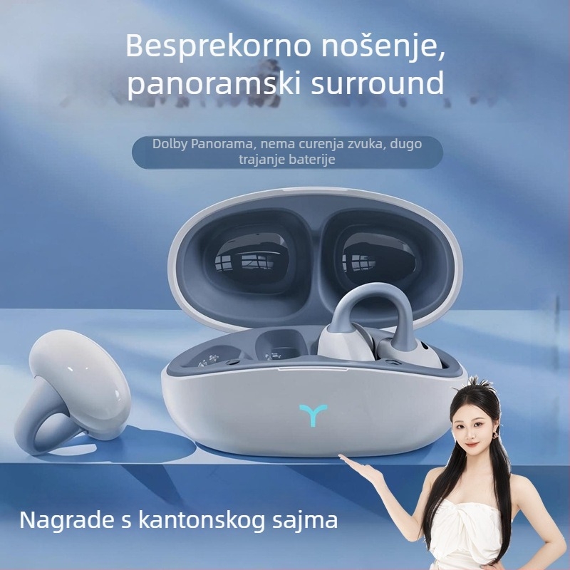 Nova Bluetooth slušalica s klipom za uho, bežična, aktivna redukcija šuma